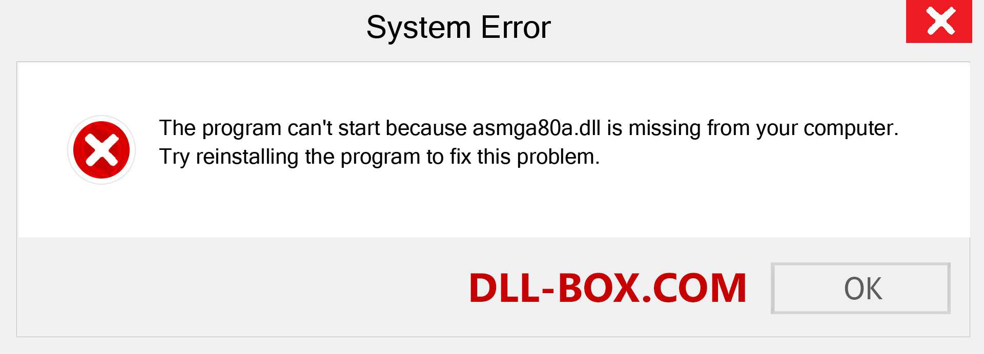  asmga80a.dll file is missing?. Download for Windows 7, 8, 10 - Fix  asmga80a dll Missing Error on Windows, photos, images